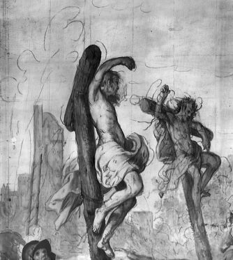 Joachim Beuckelaer,  Crucifixion, Paris (fig. 18). IRR digital compos, monogrammed and dated 1567,  Musée du Louvre, Département des Art Graphiques, Paris