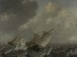 Jan Porcellis,  Vessels on a Choppy Sea,  ca. 1620,  New Haven, Conn., Yale University Art Gallery