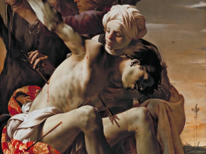 Saint Sebastian Tended by Irene*oil on canvas*149 x 119.4 cm*signed t.l: HTBrugghen fecit 1625