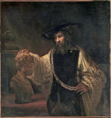 Rembrandt, Aristotle with a Bust of Homer, 1653, New York, The Metropolitan Museum of Art