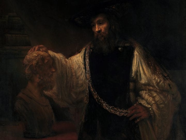 Rembrandt van Rijn (1606–1669),  Aristotle with a Bust of Homer,  1653, New York, Metropolitan Museum of Art