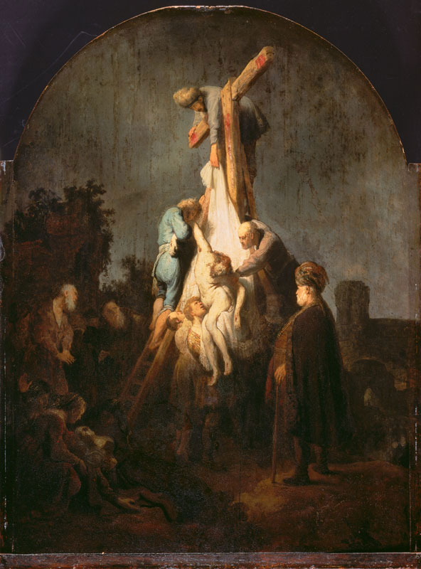 Rembrandt,  The Deposition, 1633,  Munich, Alte Pinakothek