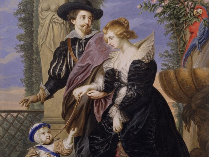 Bernard Lens III,  Rubens, His Wife Helena Fourment, and Their Son , 1721,  New York, The Metropolitan Museum of Art