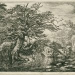 Jacob van Ruisdael (Haarlem 1628/29 –1682 Amsterdam),  Travelers in a Forest Marsh,  1650–55,