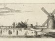 Esaias van de Velde (Amsterdam ca. 1590 –1630 The Hague),  Skaters on the Ice at a Mill near Penningsveer,  1615–16,