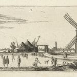 Esaias van de Velde (Amsterdam ca. 1590 –1630 The Hague),  Skaters on the Ice at a Mill near Penningsveer,  1615–16,