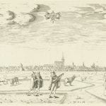 Pieter Bast (Antwerp ca. 1570–1605 Leiden),  Profile of Franeker from the Northeast, 1598,