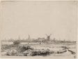 Rembrandt (Leiden 1606–1669 Amsterdam),  View of Amsterdam from the East (mirror image),  1640–42,