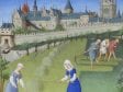 Limbourg Brothers,  The Month of June (detail), in Tre_s Riches Heure,  ca. 1415,  Chantilly, Muse_e Conde_