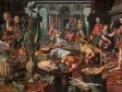 Pieter Aertsen,  Christ in the House of Martha and Mary, 1553, monogrammed PA with trident and dated July 27, 1553,  Rotterdam, Museum Boijmans Van Beuningen (exh.)