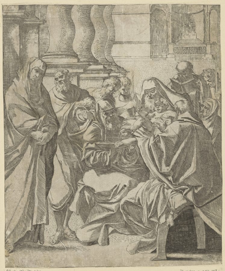 Francesco Brizio, Circumcision, after Ludovico Carracci, Amsterdam, Rijksmuseum, Rijksprentenkabinet