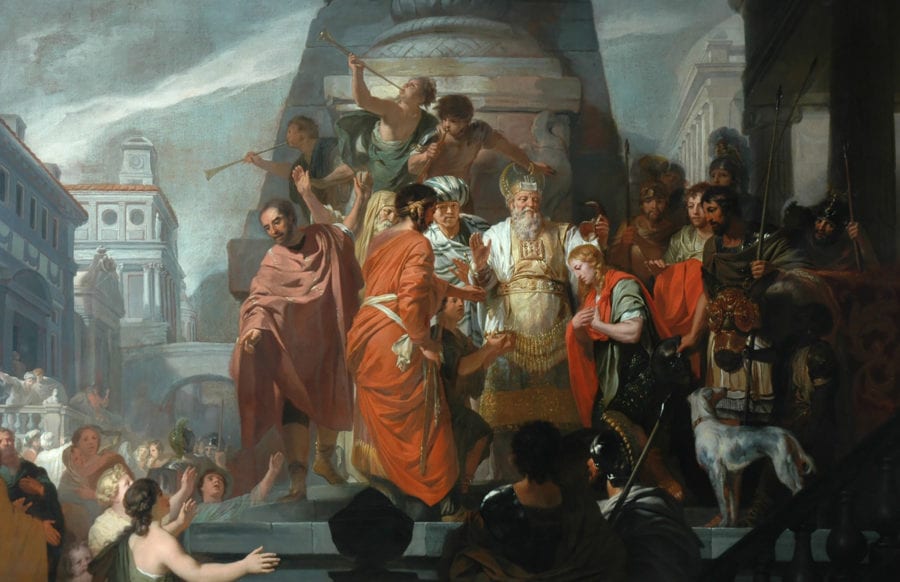 Gerard de Lairesse, The Anointing of Salomon, probably 1668, Bradford, England, Cartwright Hall