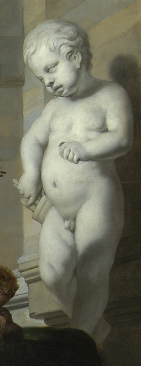 Gerard de Lairesse,  Allegory of the Senses,  detail of cupid, 1668,  Kelvingrove Art Gallery and Museum (Glasgow Museums)