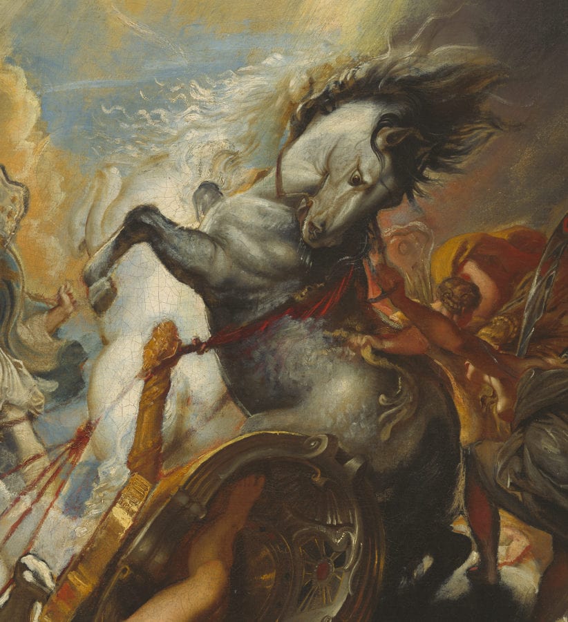 Peter Paul Rubens, The Fall of Phaeton, detail of rearing horses, begun ca. 1604–1605, completed ca. 1610–1612, National Gallery of Art, Washington