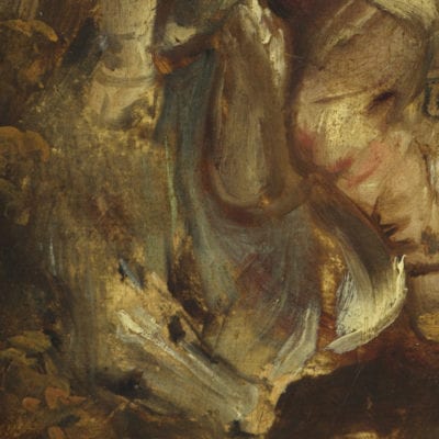 Peter Paul Rubens, The Conversion of Saint Paul, detail of sloppy blanket, ca. 1610-1612, The Courtauld Gallery, London