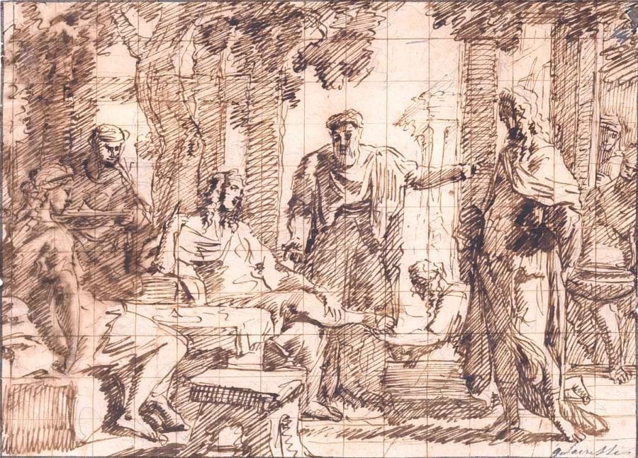 Gérard de Lairesse, Abraham Entertaining the Angels, Syracuse, New York, private collection