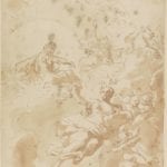 Gérard de Lairesse, Apollo and Aurora, pen in brown and brown wash, 31.1 x 20.6 cm. Braunschweig, Herzog Anton Ulrich-Museum