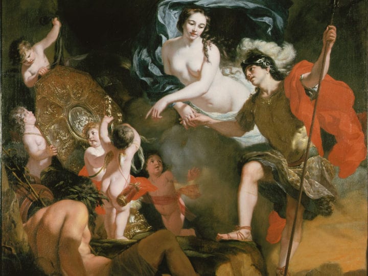 Gérard de Lairesse, Venus Presenting Weapons to Aeneas, second half 17th century, oil on canvas, 161.8 x 165.8 cm, Museum Mayer van den Bergh