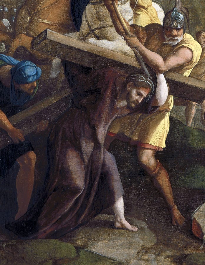 Detail of Christ figure in fig. 6