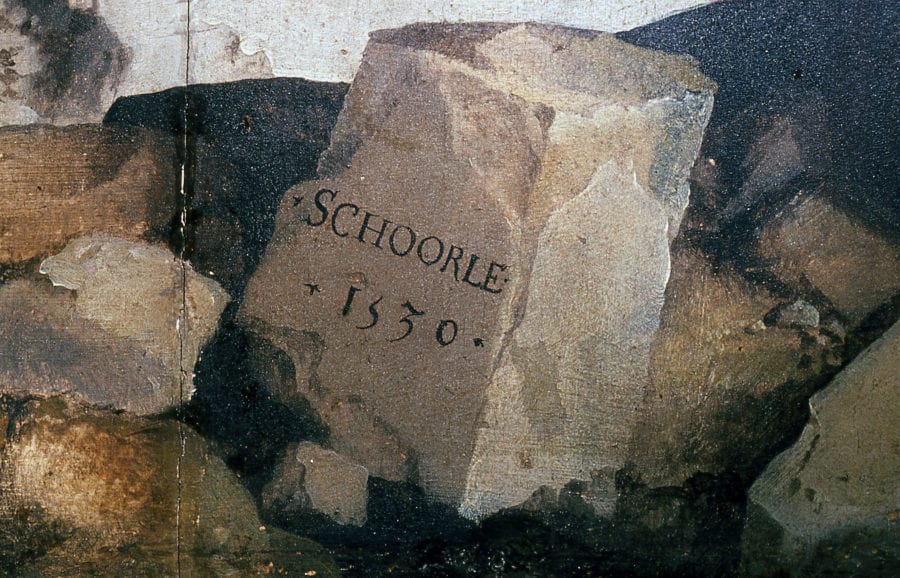 Detail of fig. 5: signature and date