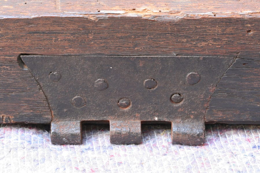 Detail of fig. 8: original hinge