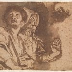 Peter Paul Rubens, Study for the Adoration of the Shepherds, 1606-1608, drawing, Amsterdam Museum, Fodor Collection