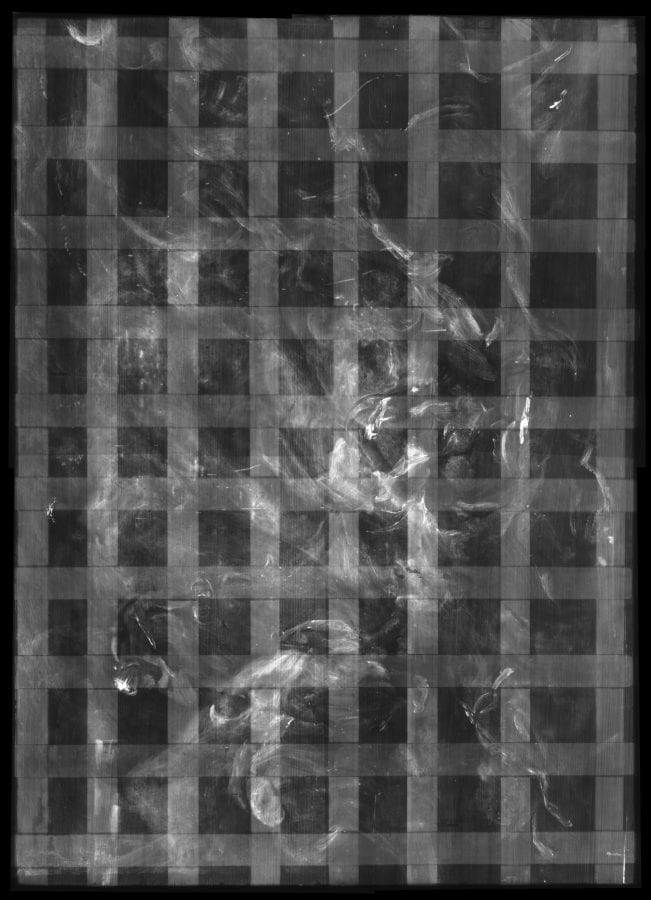 X-ray (portrait), Peter Paul Rubens, The Conversion of Saint Paul (oil sketch, The Courtauld Museum of Art, London