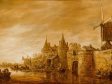 Jan van Goyen, Fortified Town at a River, 1651, P. de Boer, Amsterdam