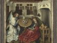 Robert Campin (?), Annunciation, ca. 1425–30, oil on oak panel, Royal Museums of Fine Arts of Belgium, Brussels