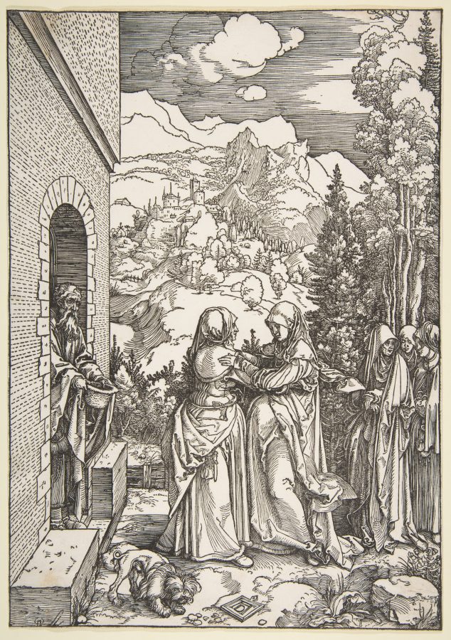 Albrecht Dürer, The Visitation, from Life of the Virgin, probably 1503–4, woodcut, The Metropolitan Museum of Art, New York