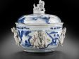 Artists in Jingdezhen, China, Covered bowl with Daoist Immortals, 1625–50, porcelain, Peabody Essex Museum, Salem, MA