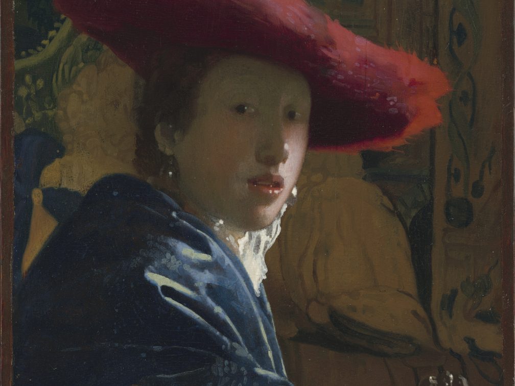 Johannes Vermeer, Girl with the Red Hat, ca. 1669, oil on panel, National Gallery of Art, Washington