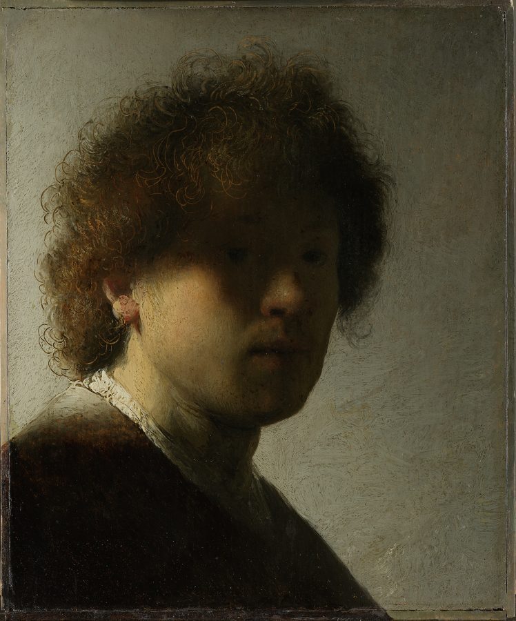 Rembrandt van Rijn, Self-Portrait, ca. 1628, oil on panel, Rijksmuseum, Amsterdam
