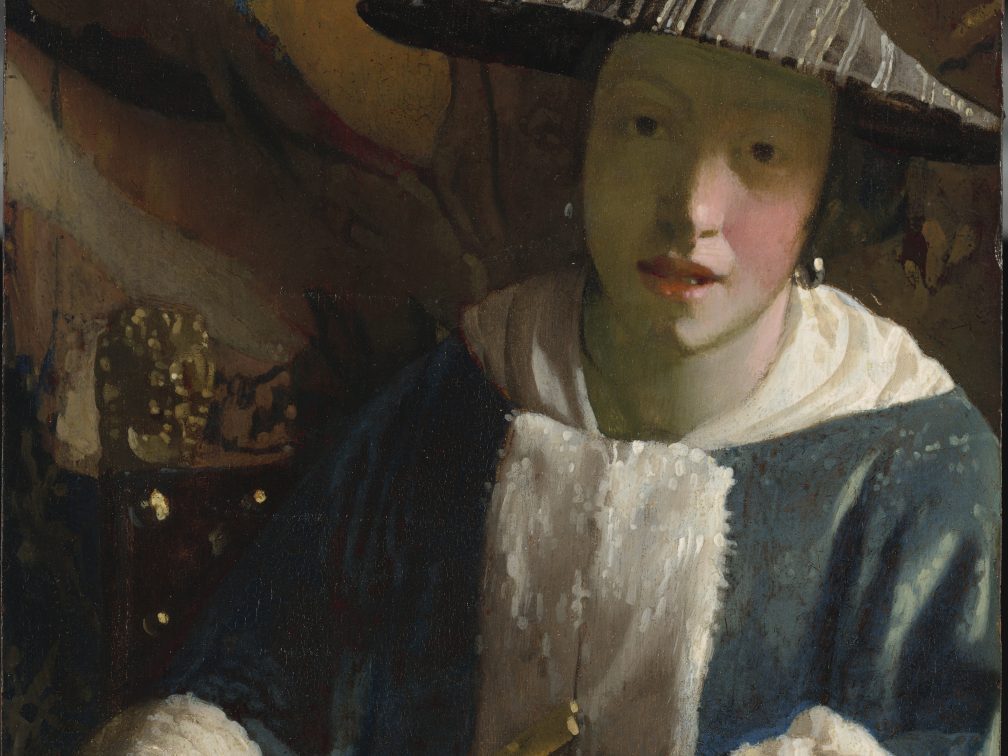Studio of Johannes Vermeer, Girl with a Flute, ca. 1669/1675, oil on panel, National Gallery of Art, Washington