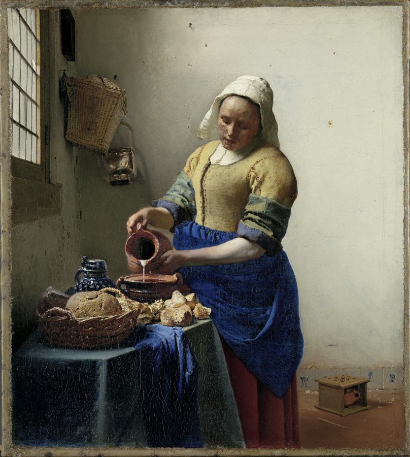 Johannes Vermeer, The Milkmaid, ca. 1660, oil on canvas, Rijksmuseum, Amsterdam