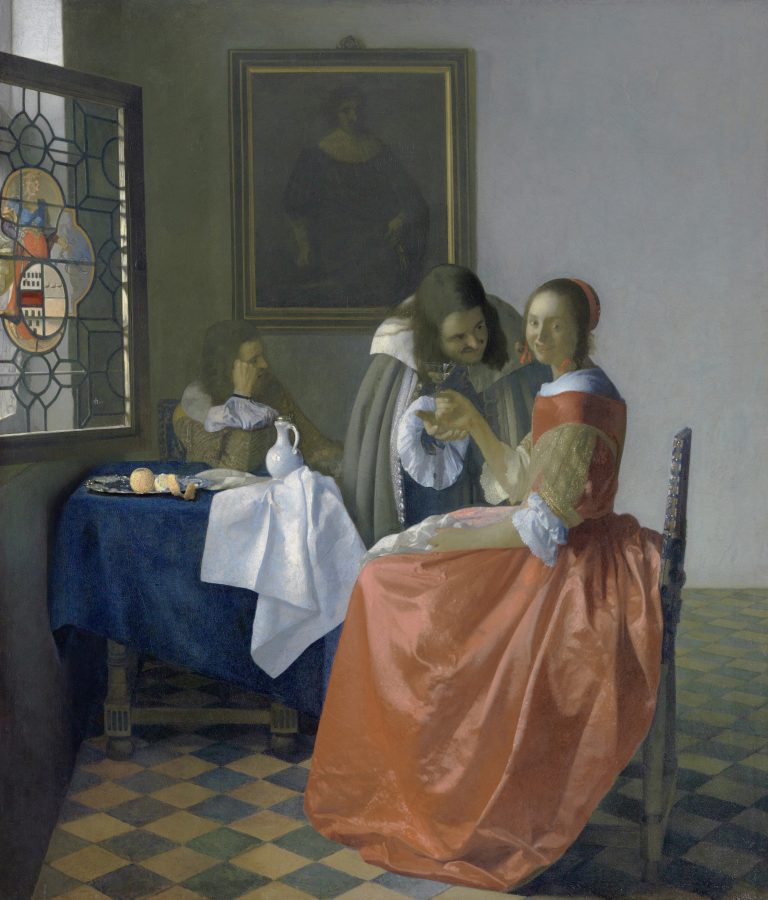 Johannes Vermeer, The Girl with the Wine Glass, 1658/1659, oil on canvas, Herzog Anton Ulrich Museum, Braunschweig