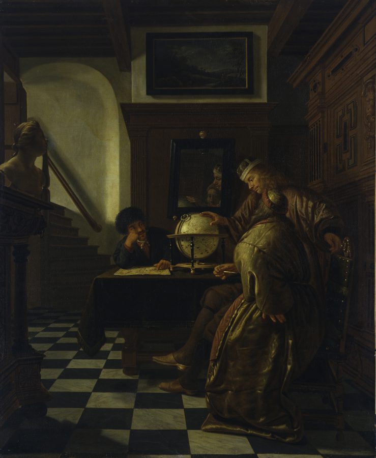 Cornelis de Man, Geographers at Work, ca. 1670, oil on canvas, Hamburger Kunsthalle, Hamburg