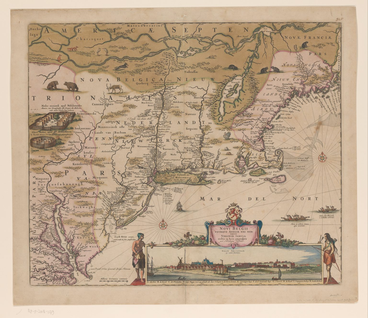 New Netherland Documents and the - Image 1 Kaart Van De Noordoostkust Van America 1536x1328