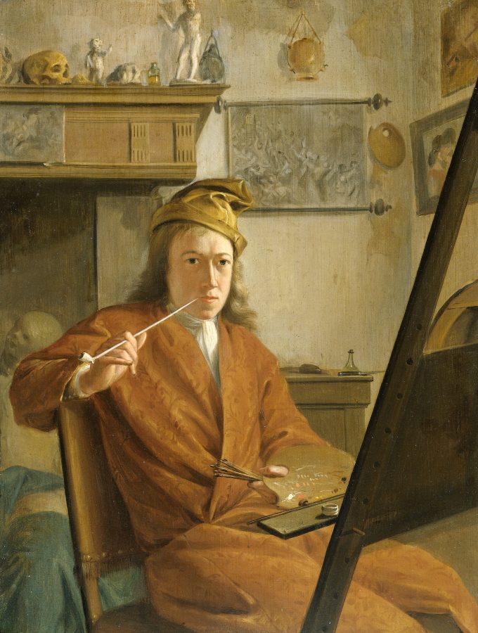 Attributed to Aert Schouman, Portrait of a Painter (perhaps the Artist Himself), 1730, oil on panel, Rijksmuseum, Amsterdam