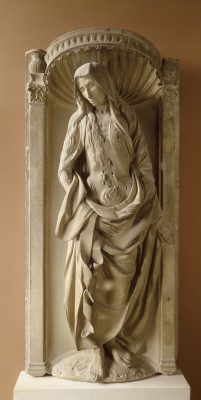 Unknown maker, France (Auvergne), Transi of Jeanne de Bourbon-Vendôme from the église des Cordeliers (Vic-le-Comte, Puy-de-Dome), stone, first quarter of the 16th century, Musée du Louvre, Paris