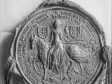 Jan van Lombeke, Great Equestrian Seal of Mary of Burgundy, designed in 1477, wax impression. Archives générales du Royaume, Brussels