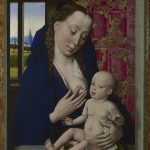 Dirk Bouts, Virgin and Child, ca. 1465, oil with egg tempera on oak panel, The National Gallery, London