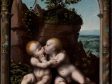 Joos van Cleve, The Infants Christ and St. John the Baptist Embracing and Kissing, ca. 1525–30, oil on oak panel, Private collection