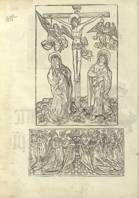 Frontispiece (adapted from Schongauer print), Ludolph of Saxony, Vita Christi, Biblioteca Nacional de Portugal, Lisbona