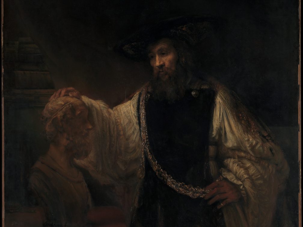 Rembrandt van Rijn, Aristotle with the Bust of Homer, 1653, oil on canvas, The Metropolitan Museum of Art, New York