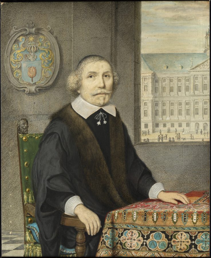 Johannes Thopas, Portrait of Nicolaes Tulp, ca. 1660, plumbago and wash on vellum, Six Collection, Amsterdam