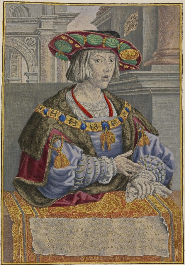  Jan Gossart, Emperor Charles V, 1520, etching, Herzog Anton Ulrich-Museum, Braunschweig