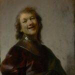 Rembrandt, Laughing Self-Portrait with a Gorget, ca. 1628, oil on copper, J. Paul Getty Museum, Los Angeles