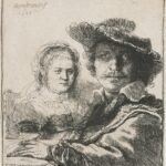 Rembrandt, Self-Portrait with Saskia, 1636, etching, The British Museum, London