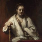Rembrandt van Rijn, Portrait of Hendrickje Stoffels in a Fur Wrap, ca. 1652, oil on canvas, The National Gallery, London